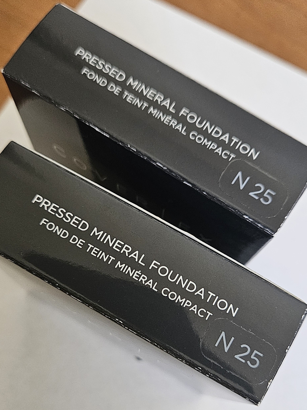 COVER FX Pressed Mineral Foundation Original Shade N25 Lot (2) NEW/Covered Boxed